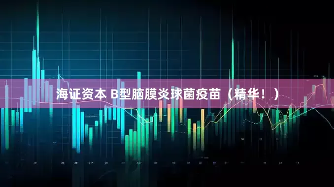 海证资本 B型脑膜炎球菌疫苗（精华！）